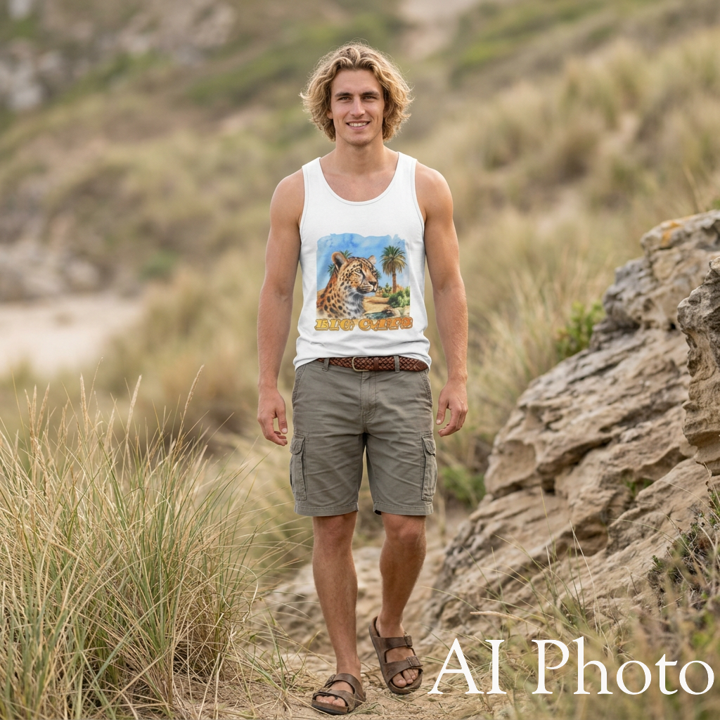 Men's Big Cats Cheetah Tank Top