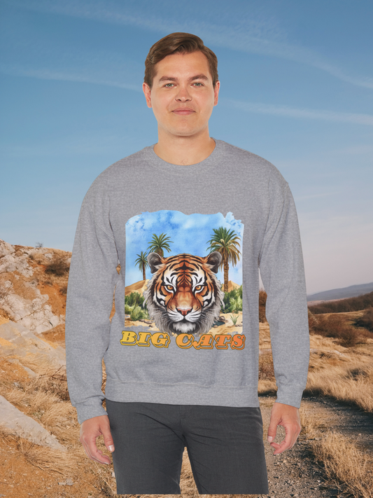 Men's Big Cats Tiger Crewneck Sweatshirt