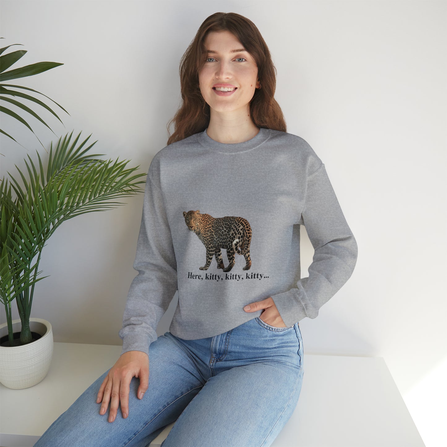 Unisex Leopard Big Cats Crewneck Sweatshirt