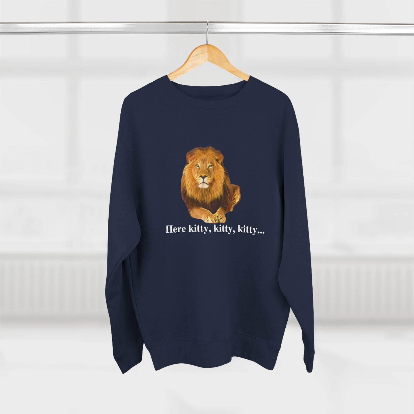 Unisex Premium Lion Big Cats Crewneck Sweatshirt