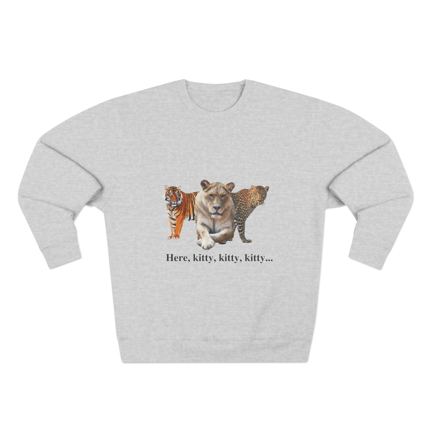 Unisex Premium Big Cats Lioness Crewneck Sweatshirt