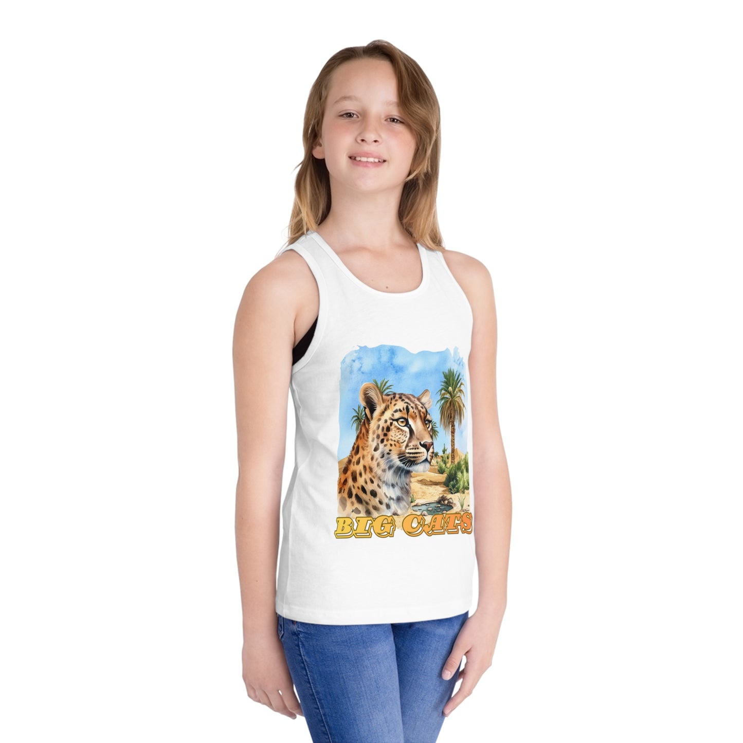 Kid's Vintage Big Cats Cheetah Tank Top