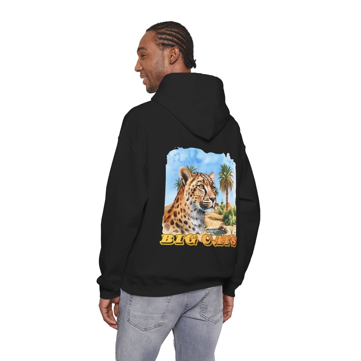 Men's Cheetah Big Cats Hooded Sweatshirt