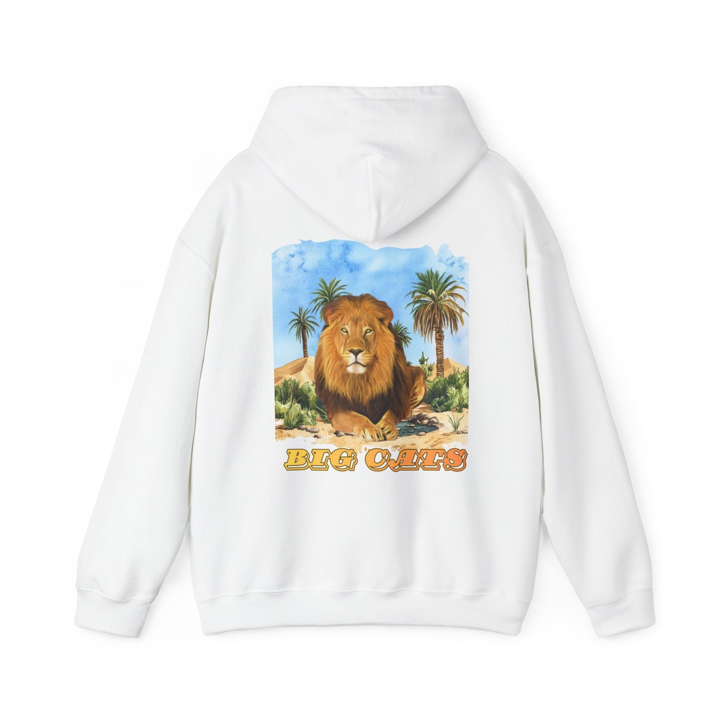 Men's Lion Big Cats Graphic Pullover Hoodie