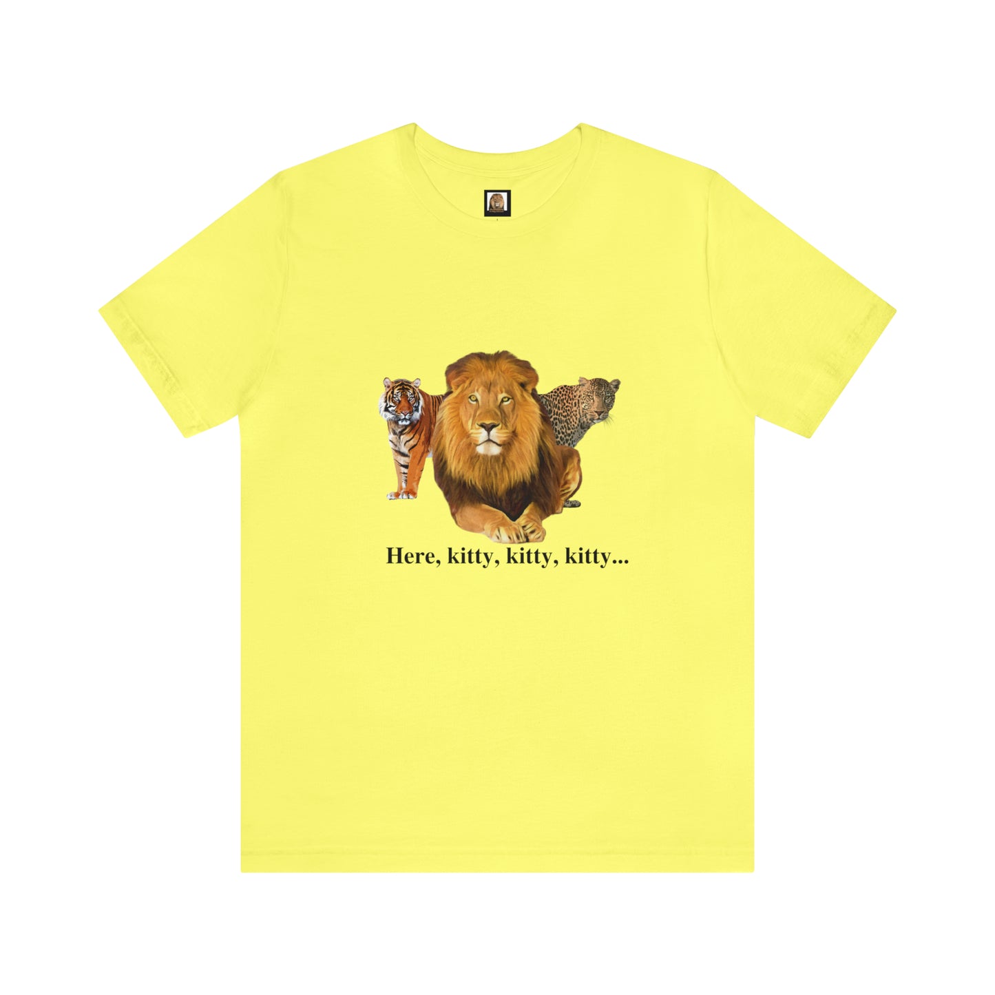 Unisex Big Cats Lion Short Sleeve Tee