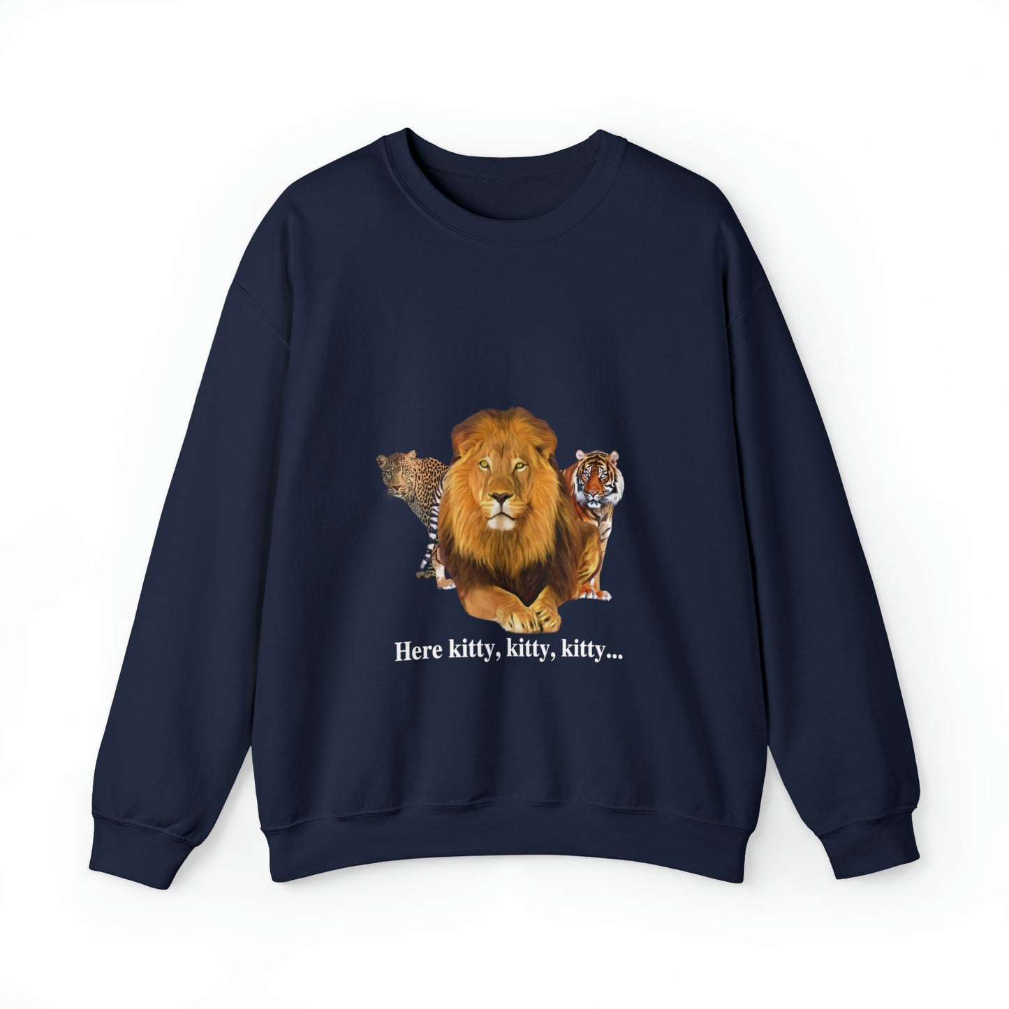 Unisex Big Cats Lion Crewneck Sweatshirt