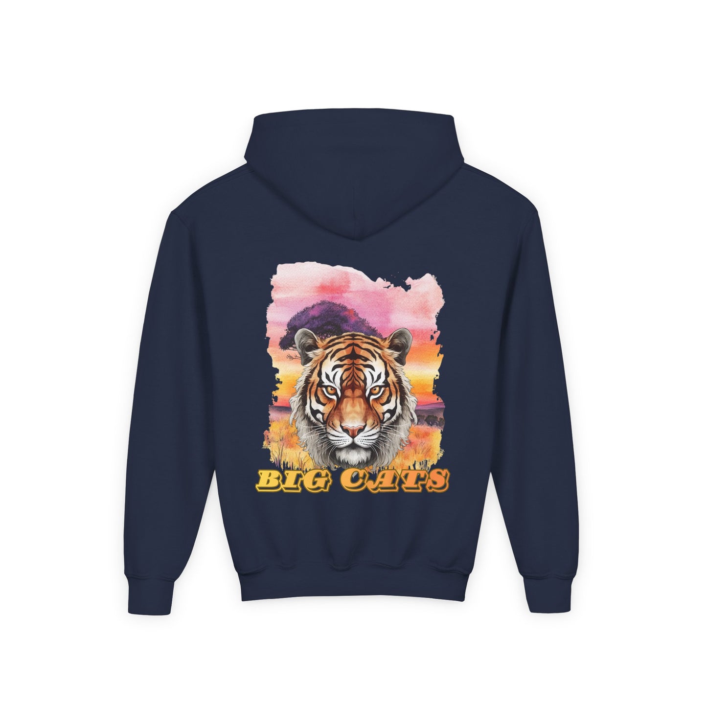 Girl's Big Cats Tiger Hooded Sweatshirt
