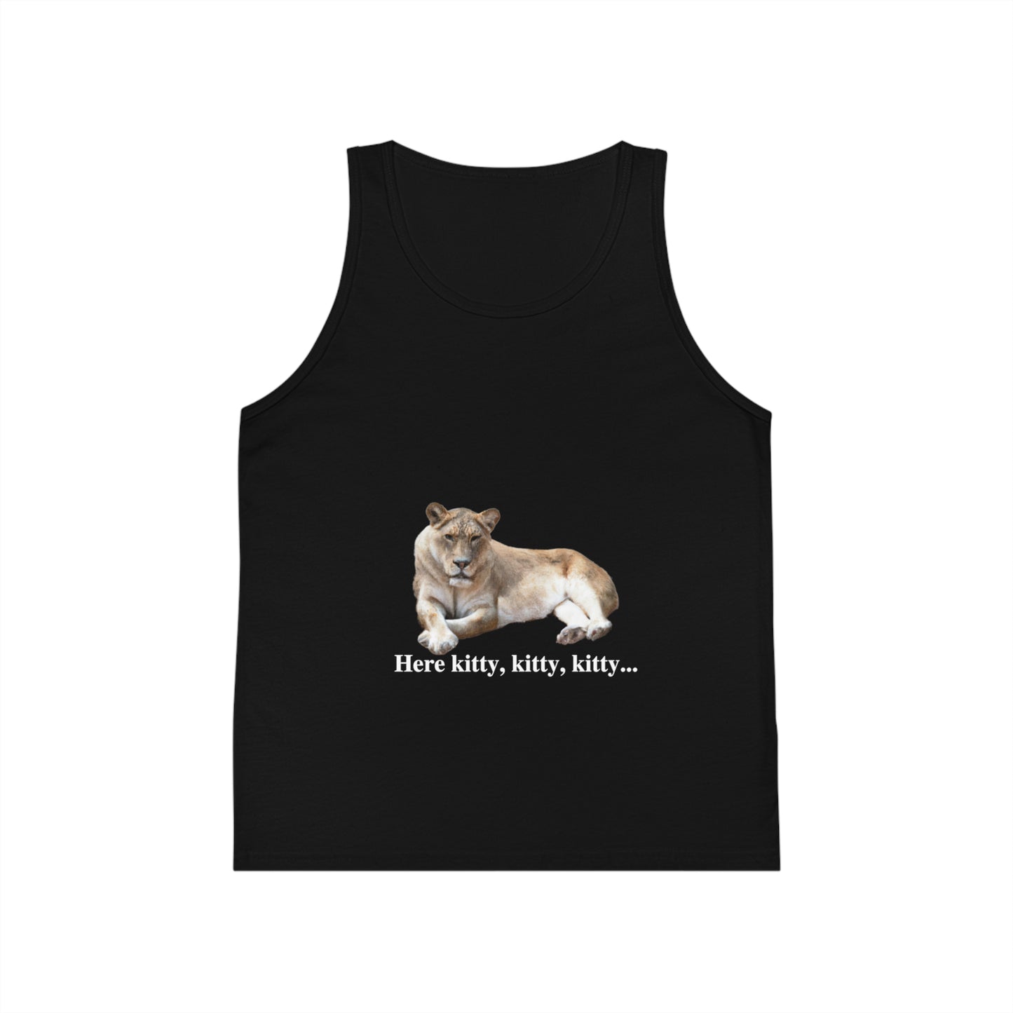 Kid's Lioness Big Cats Jersey Tank Top