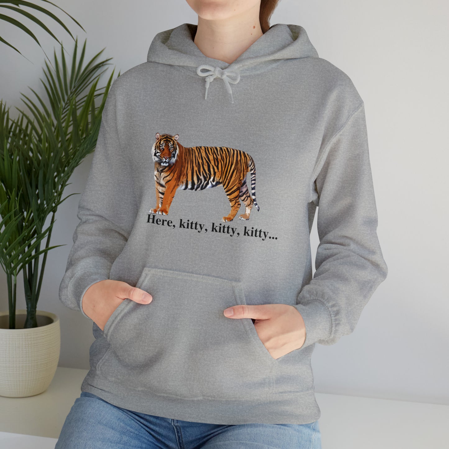 Unisex Tiger Big Cats Hooded Sweatshirt