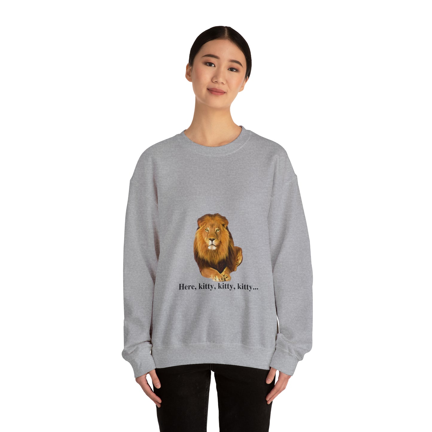 Unisex Lion Big Cats Crewneck Sweatshirt