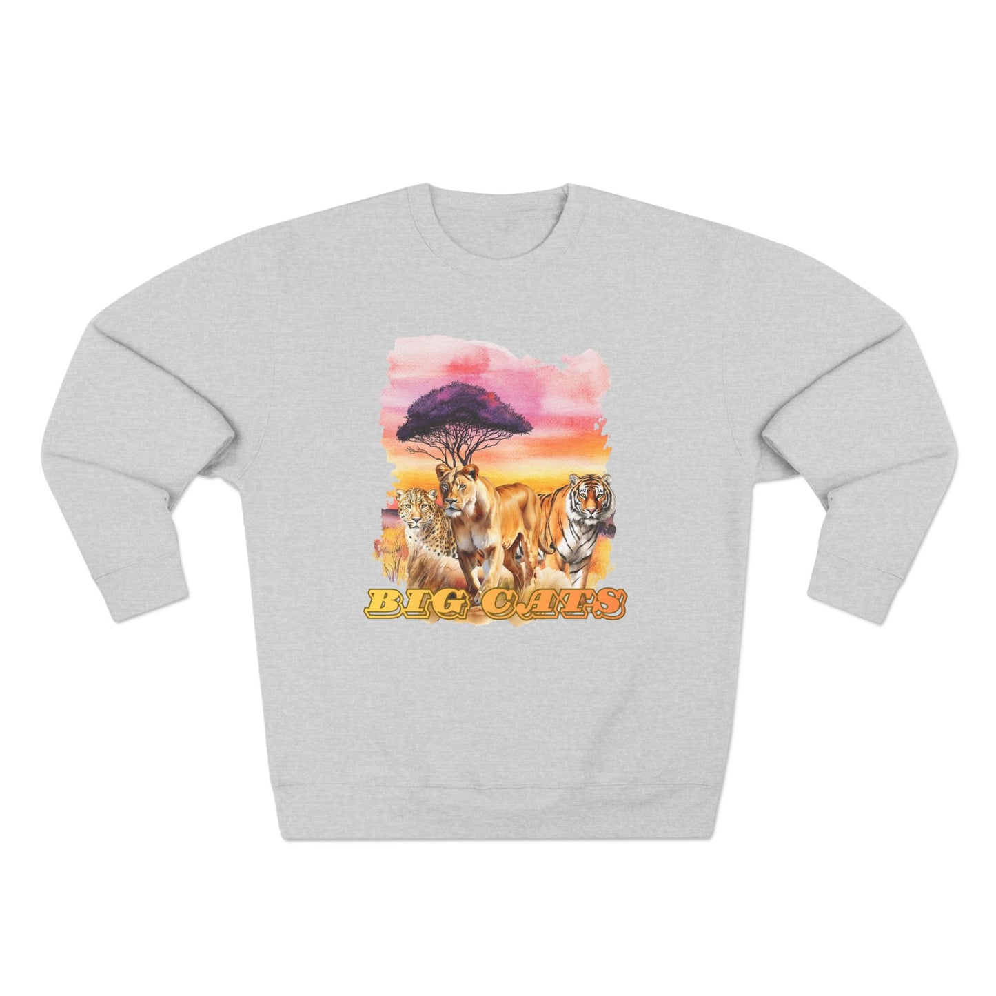 Women's Big Cats Trio Premium Crewneck Sweatshirt