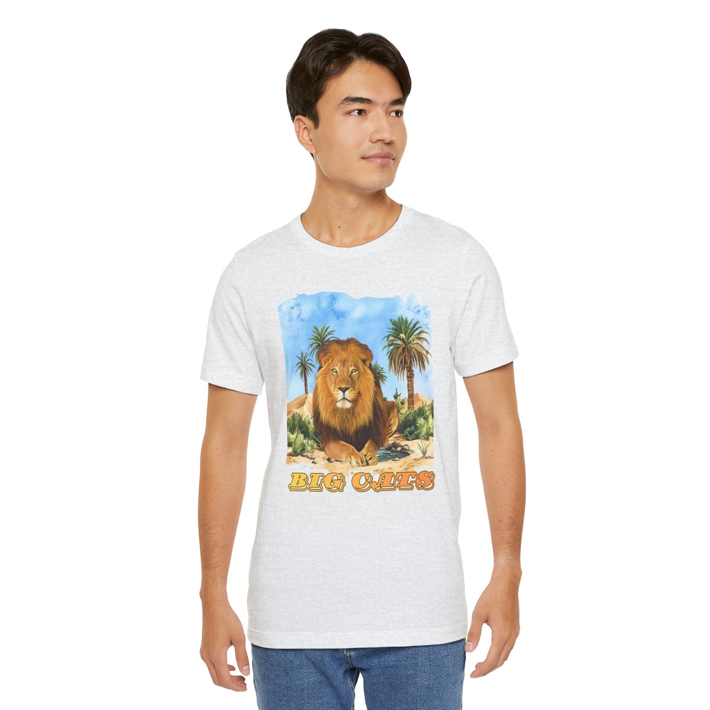 Men's Big Cats Lion Tee Shirt
