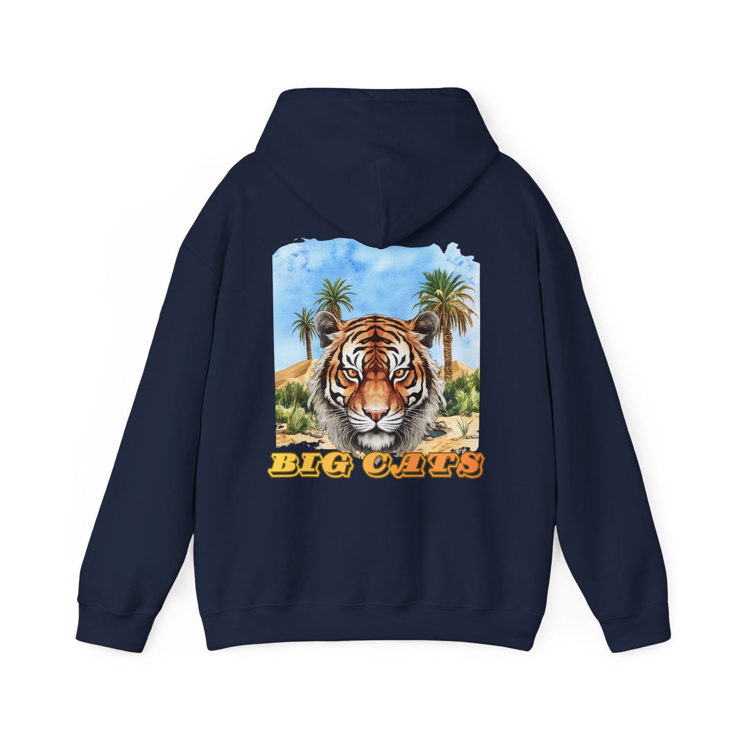 Mens Tiger "Big Cats" Pullover Hooded Sweatshirt