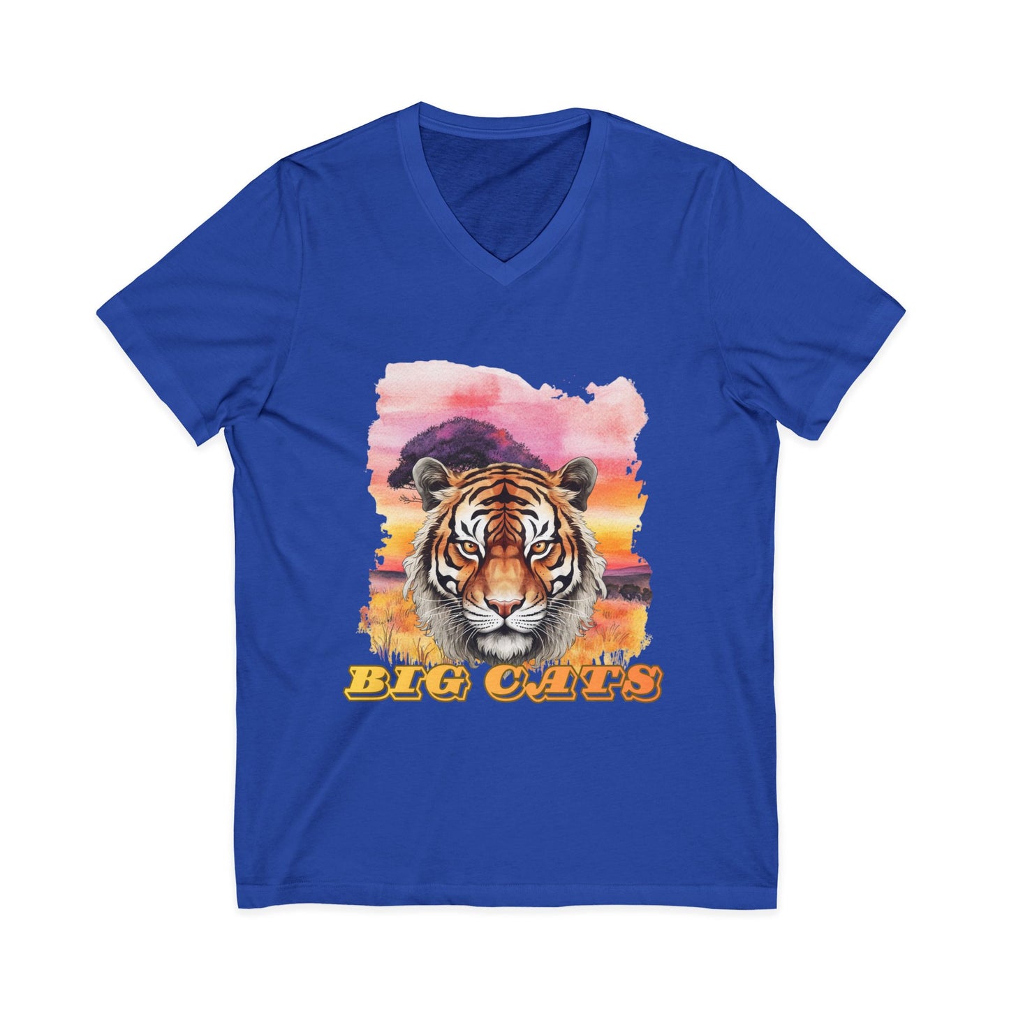Women's Tiger Big Cats V-Neck Tee