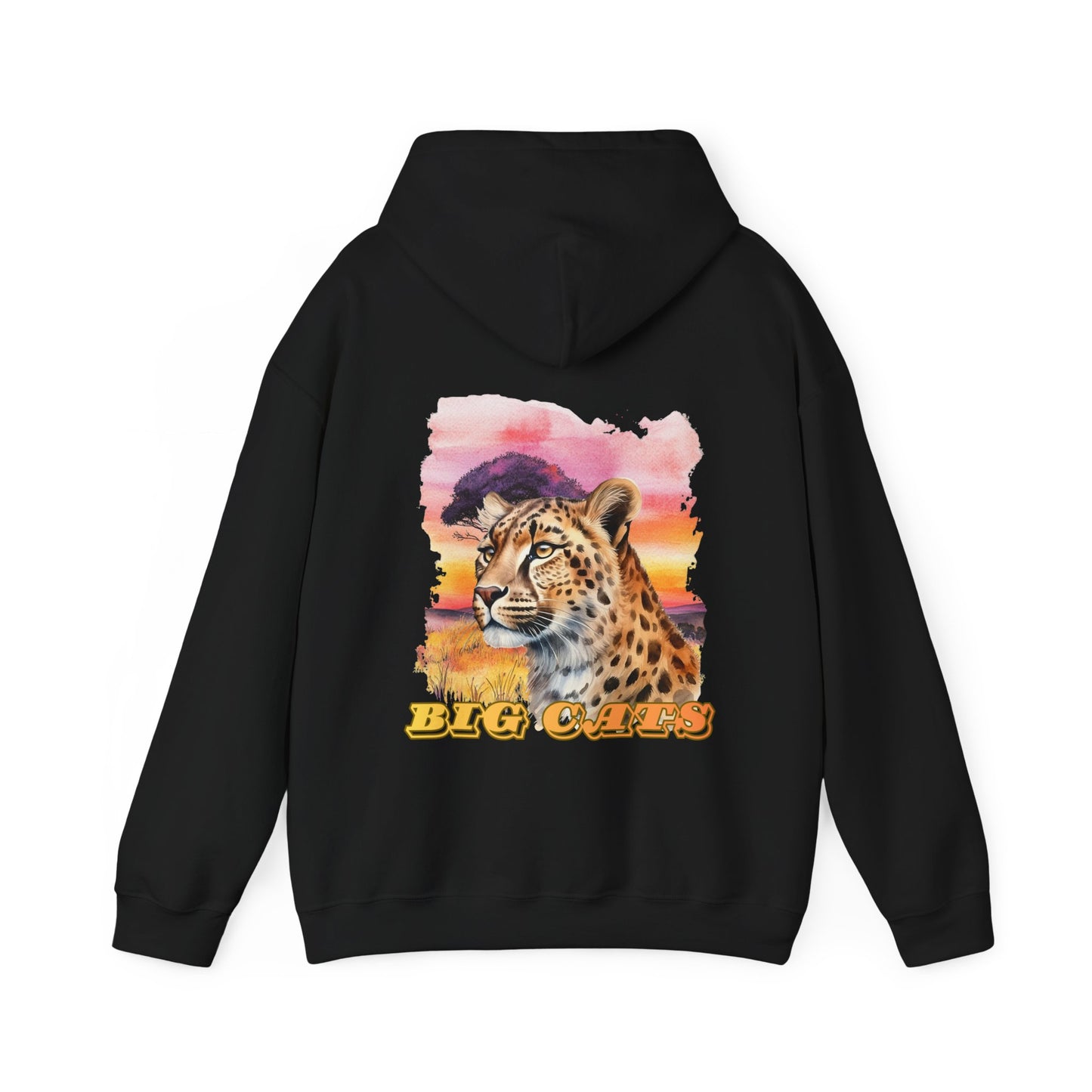 Women's Cheetah Big Cats Sunset Hoodie