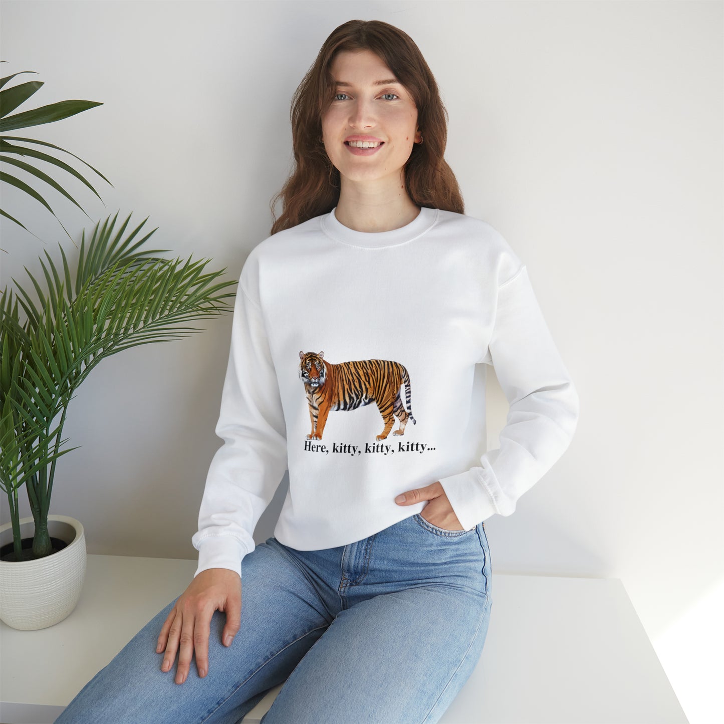 Unisex Tiger Big Cats Crewneck Sweatshirt