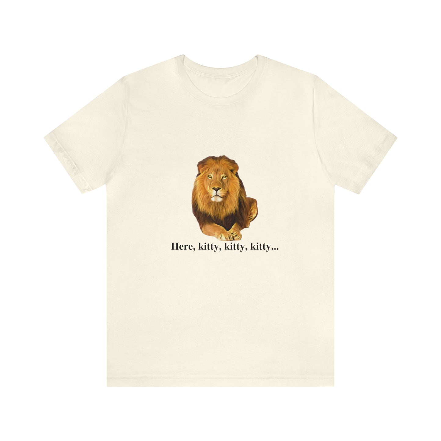 Unisex Lion Big Cats Short Sleeve Tee