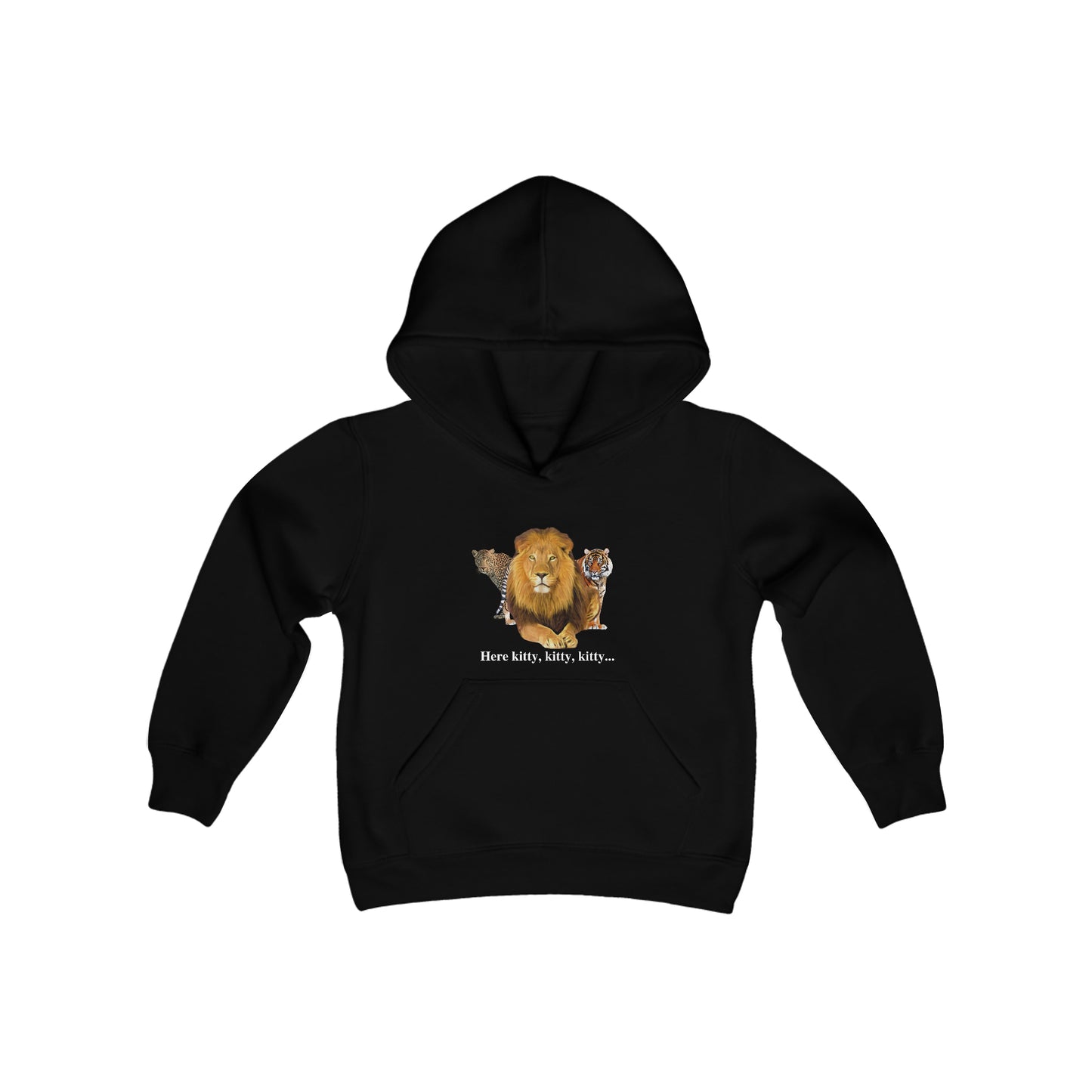 Youth Big Cats Lion Hooded Sweatshirt