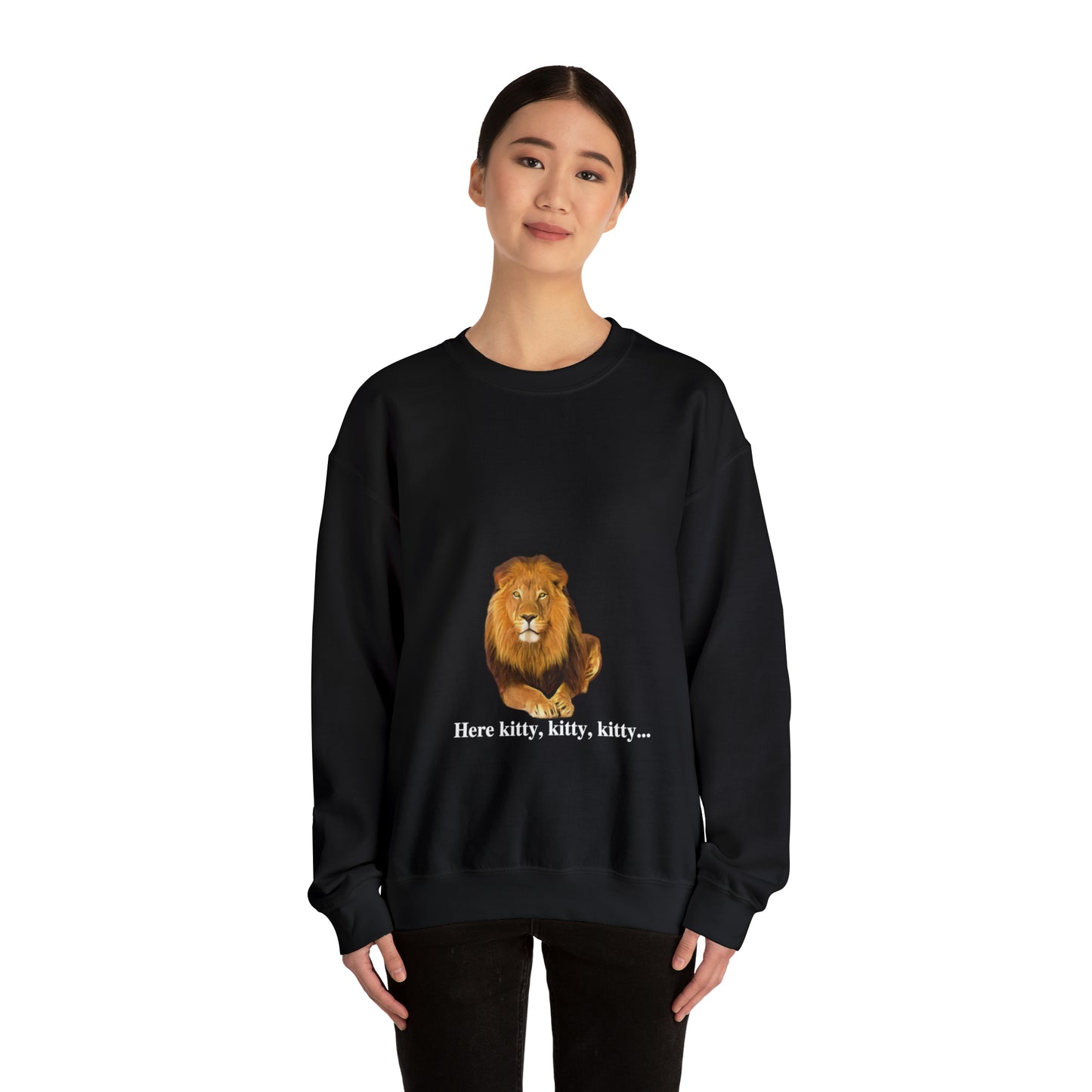 Unisex Lion Big Cats Crewneck Sweatshirt