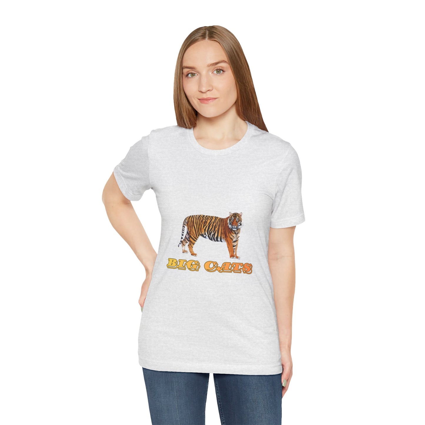 Unisex Tiger Big Cats Short Sleeve Tee