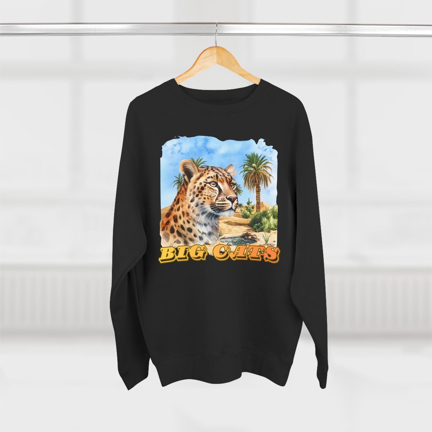 Men's Big Cats Cheetah Premium Crewneck Sweatshirt