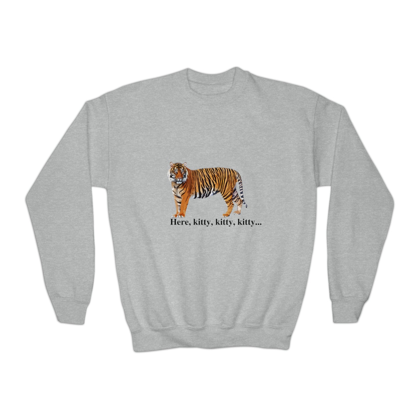 Youth Tiger Big Cats Crewneck Sweatshirt