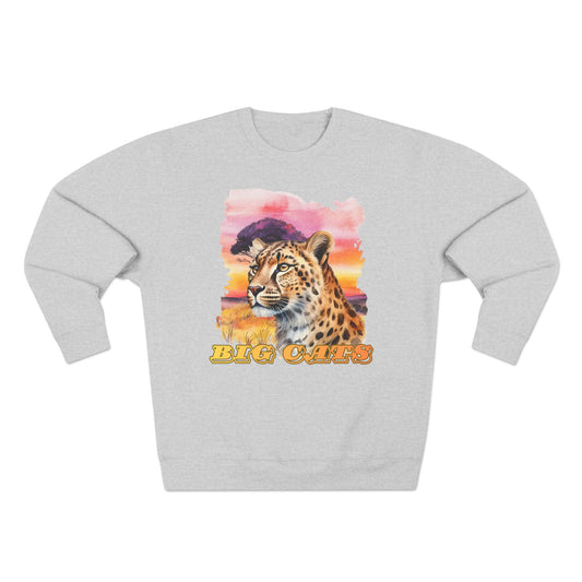 Women's Big Cats Cheetah Premium Crewneck Sweatshirt