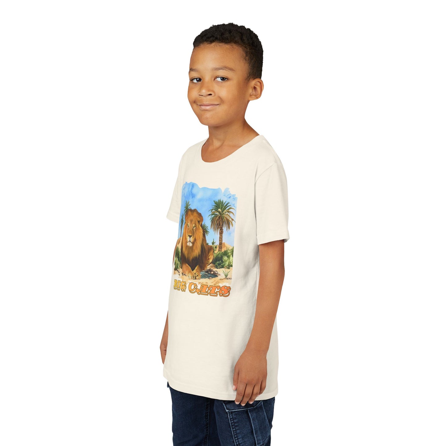Boy's Lion Big Cats Short Sleeve Tee