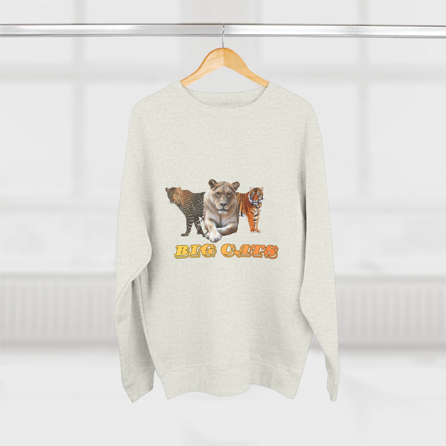 Unisex Premium Big Cats Lioness Crewneck Sweatshirt