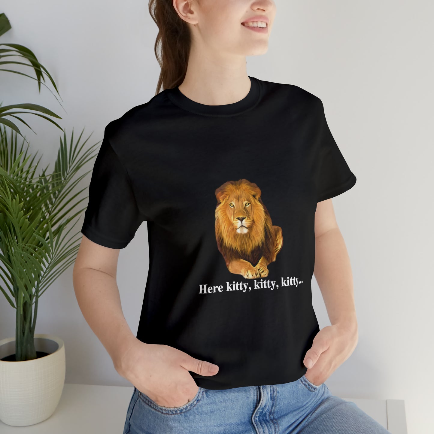 Unisex Lion Big Cats Short Sleeve Tee