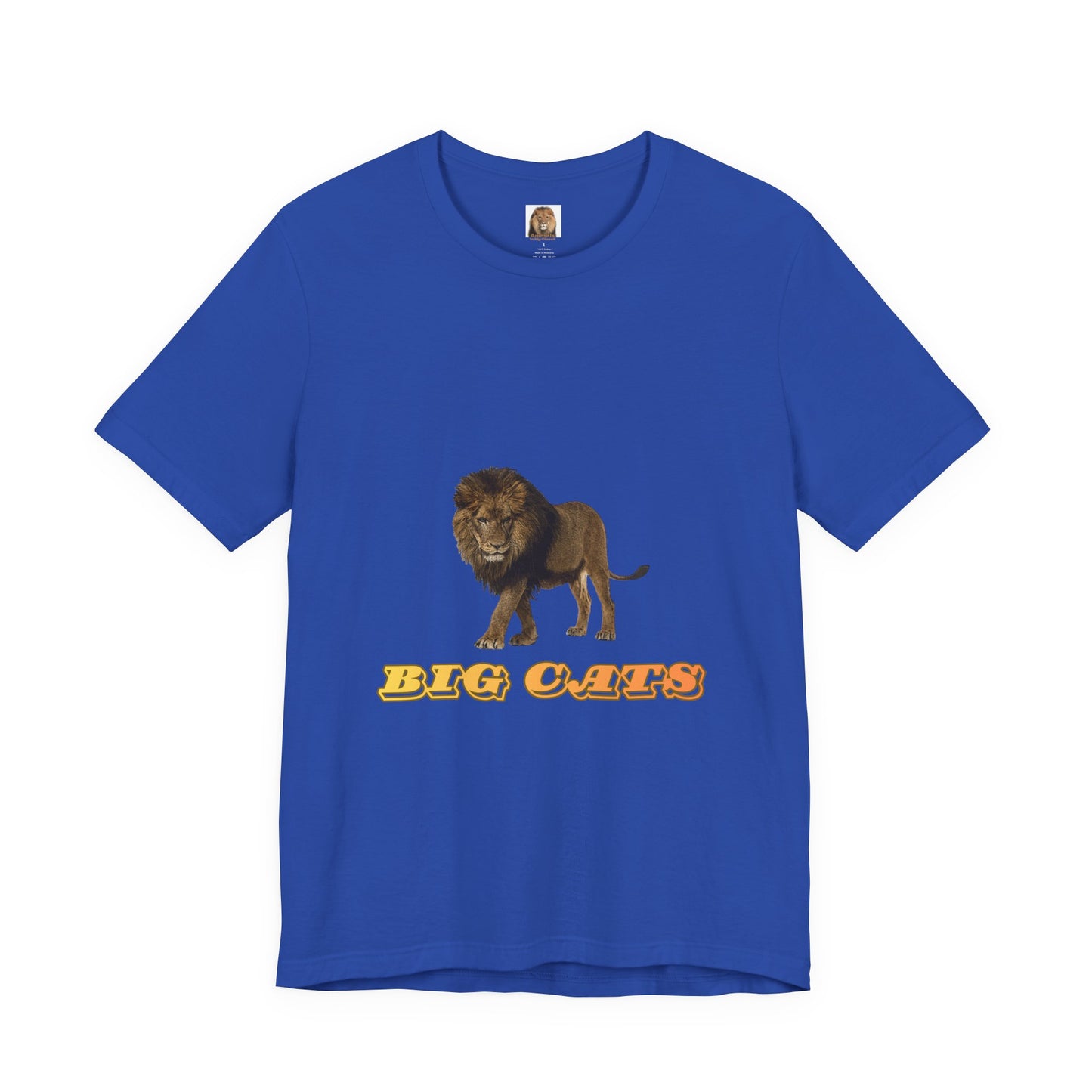 Unisex Lion Big Cats Short Sleeve Tee