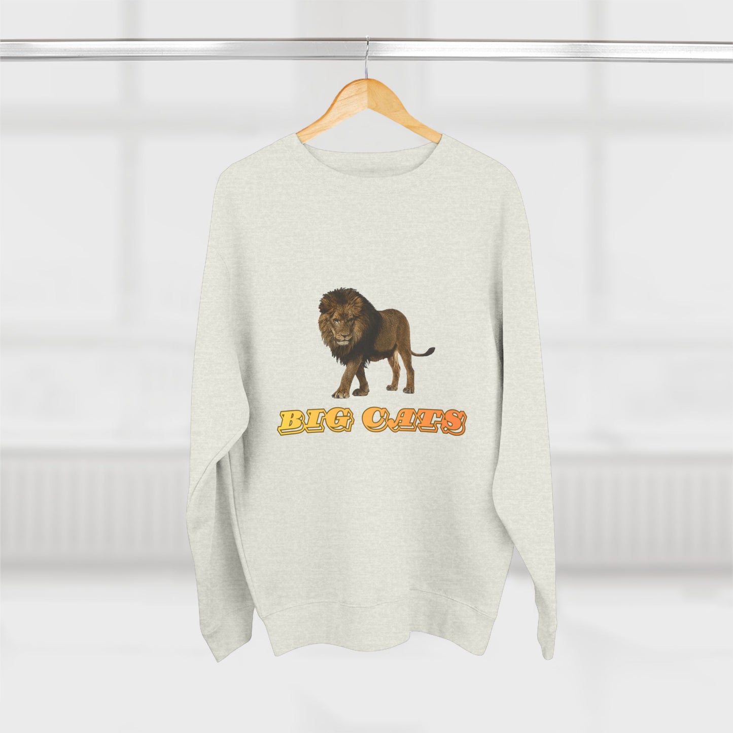 Unisex Premium Lion Big Cats Crewneck Sweatshirt