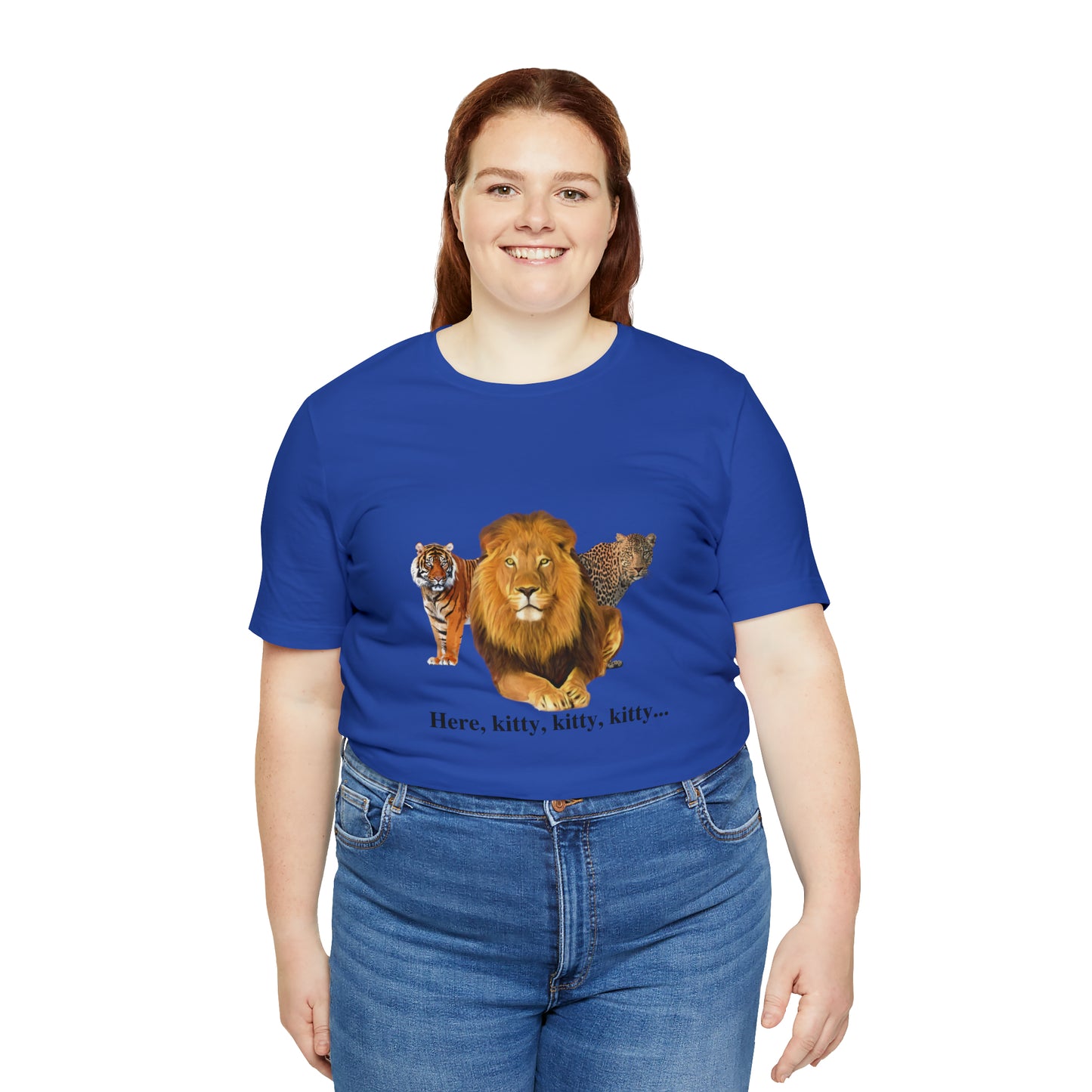 Unisex Big Cats Lion Short Sleeve Tee