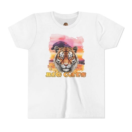 Girl's Tiger Big Cats Short Sleeve Tee