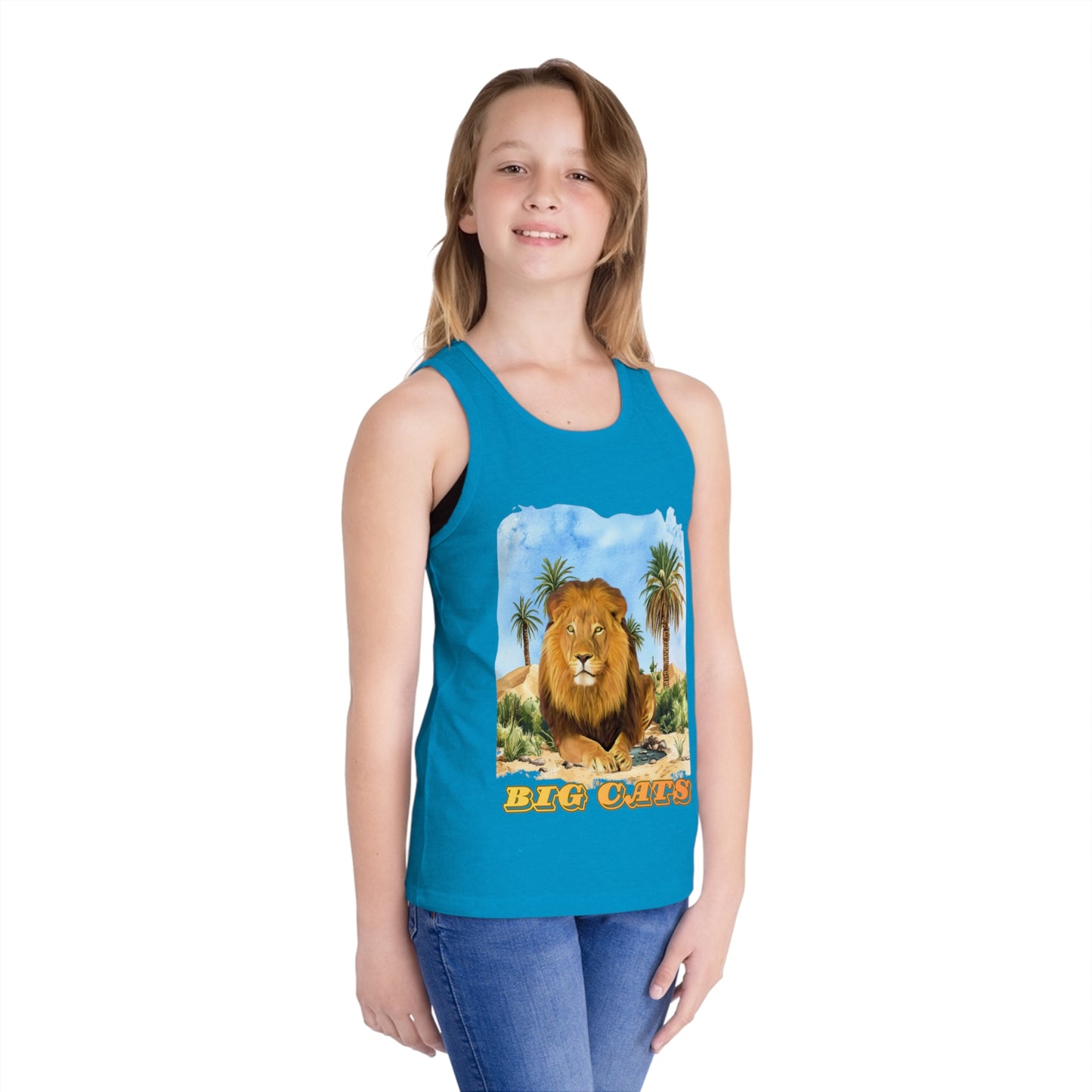 Boy's Lion Big Cats Jersey Tank Top