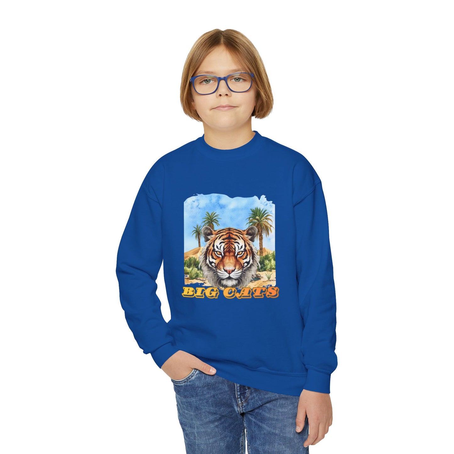 Boy's Big Cats Tiger Sweatshirt