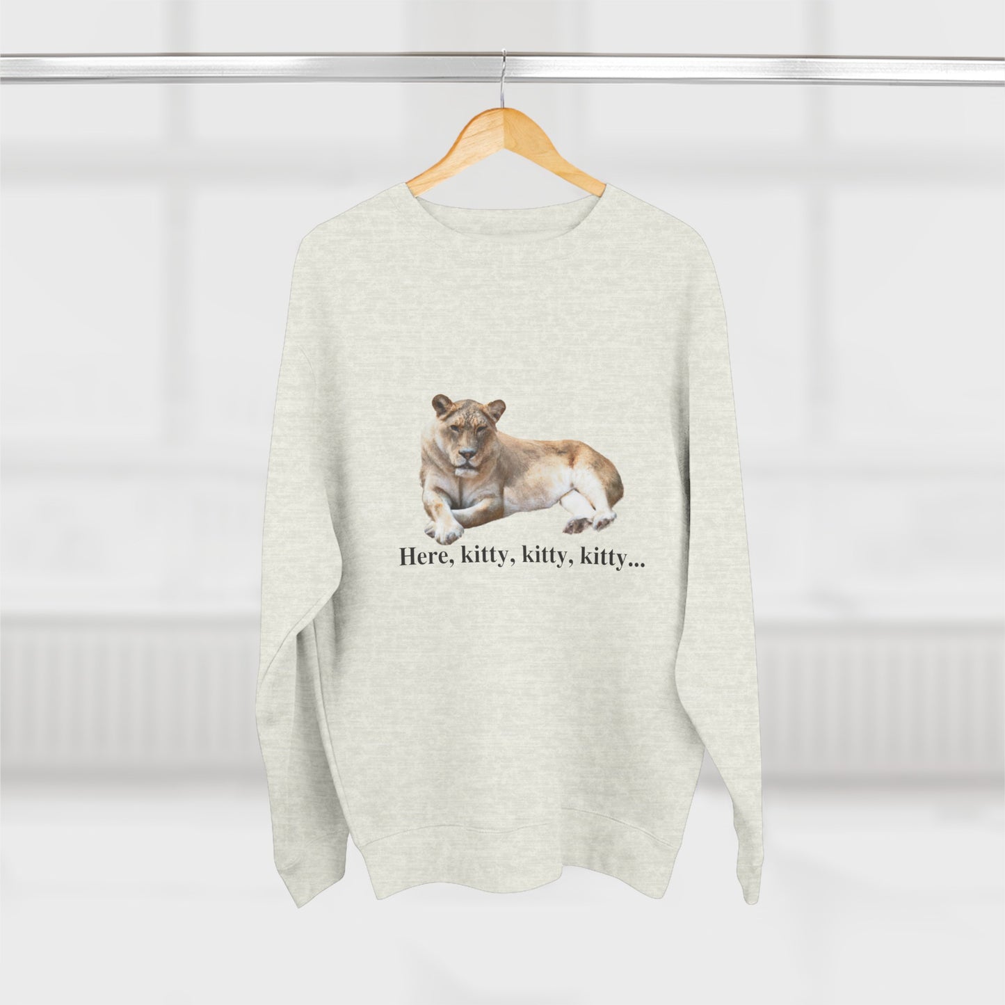 Unisex Premium Lioness Big Cats Crewneck Sweatshirt