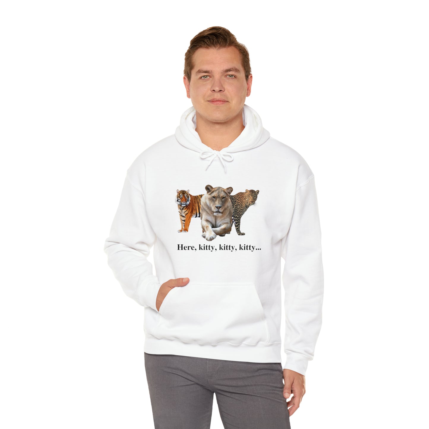 Unisex Big Cats Lioness Hooded Sweatshirt