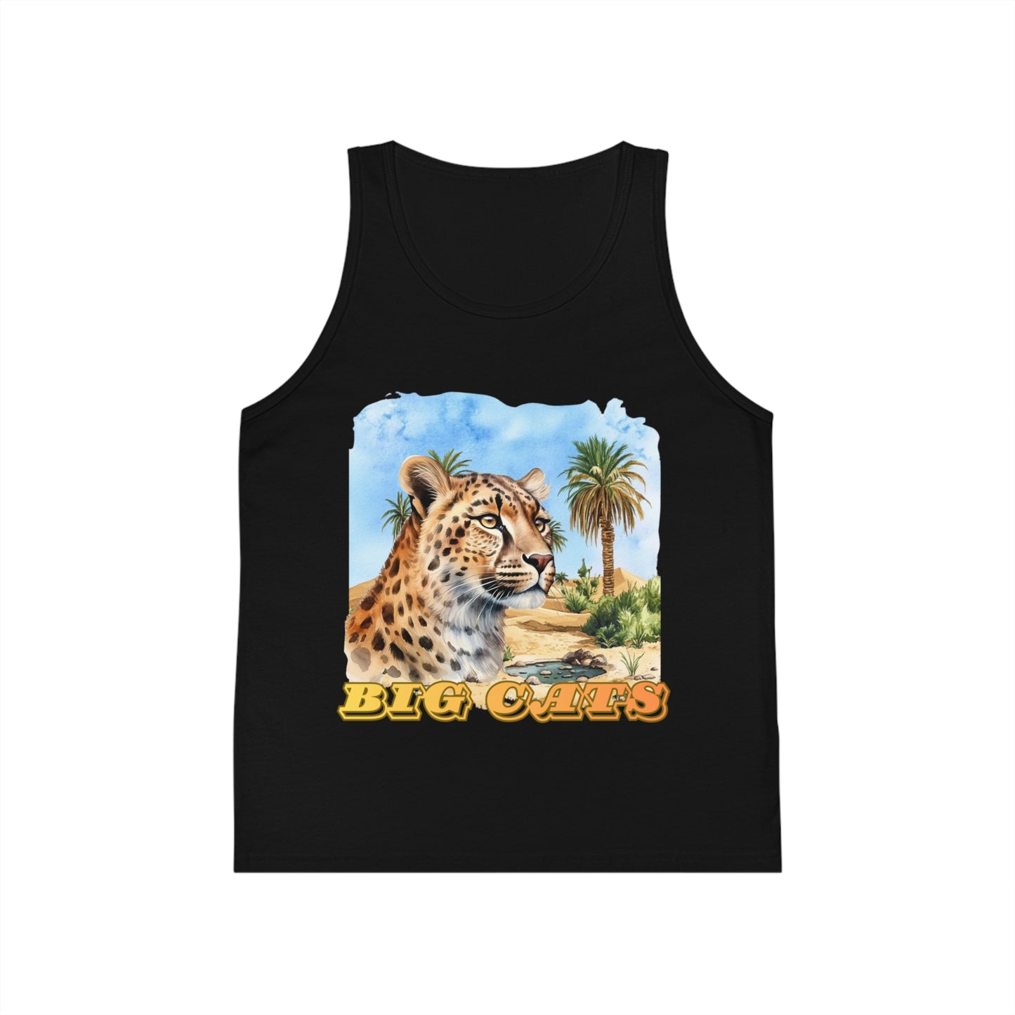 Kid's Vintage Big Cats Cheetah Tank Top