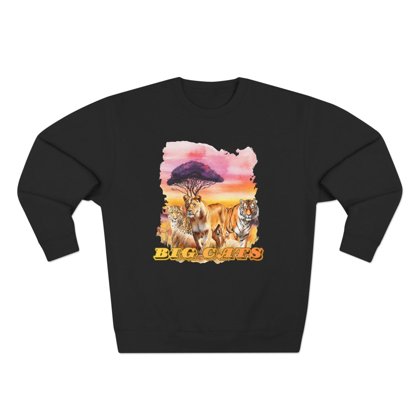 Women's Big Cats Trio Premium Crewneck Sweatshirt