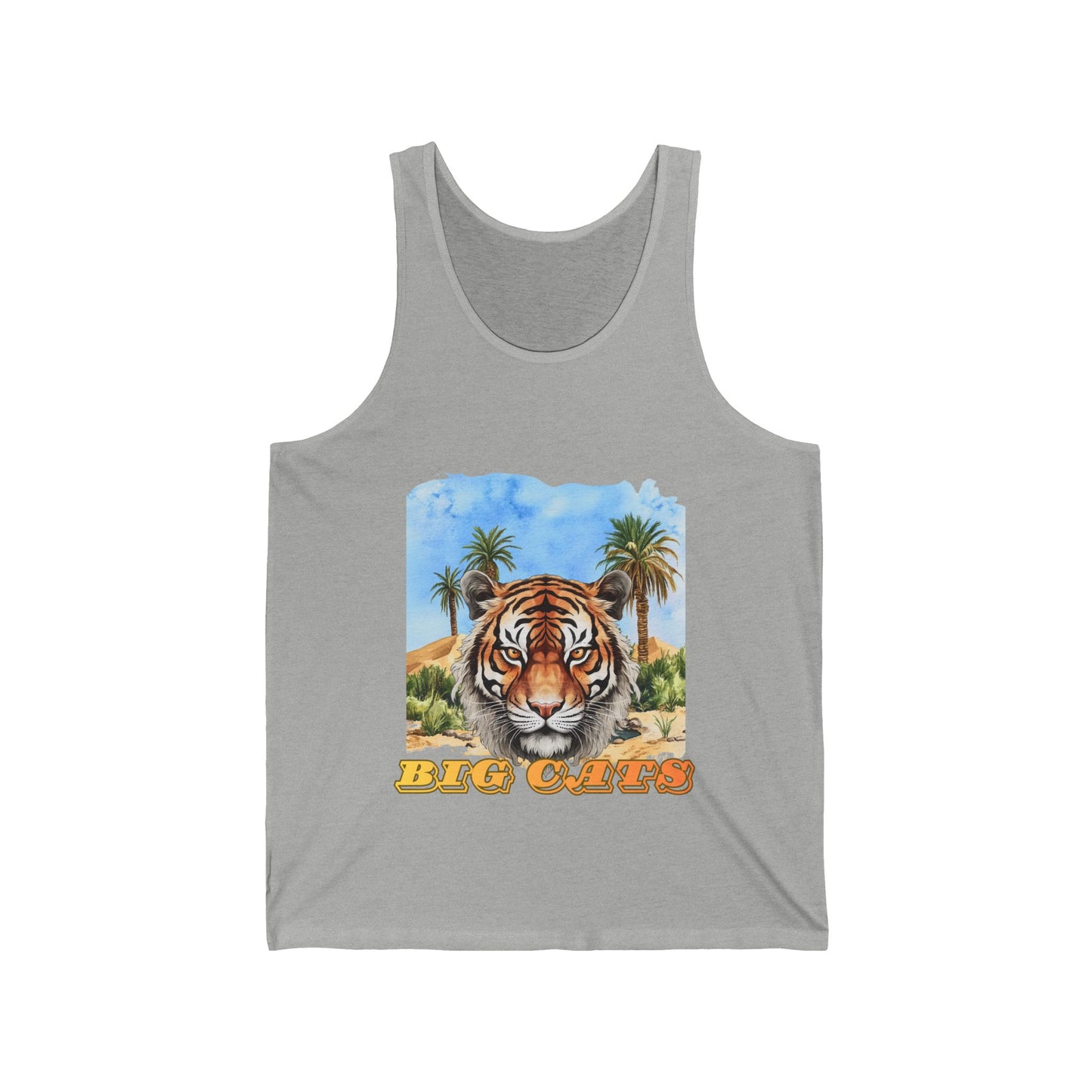 Men's Big Cats Tiger Head Tank Top