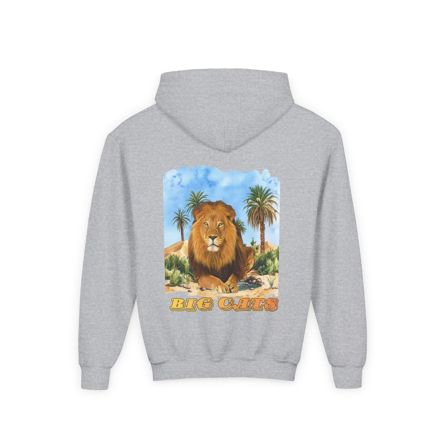 Boy's Big Cats Lion Hooded Sweatshirt