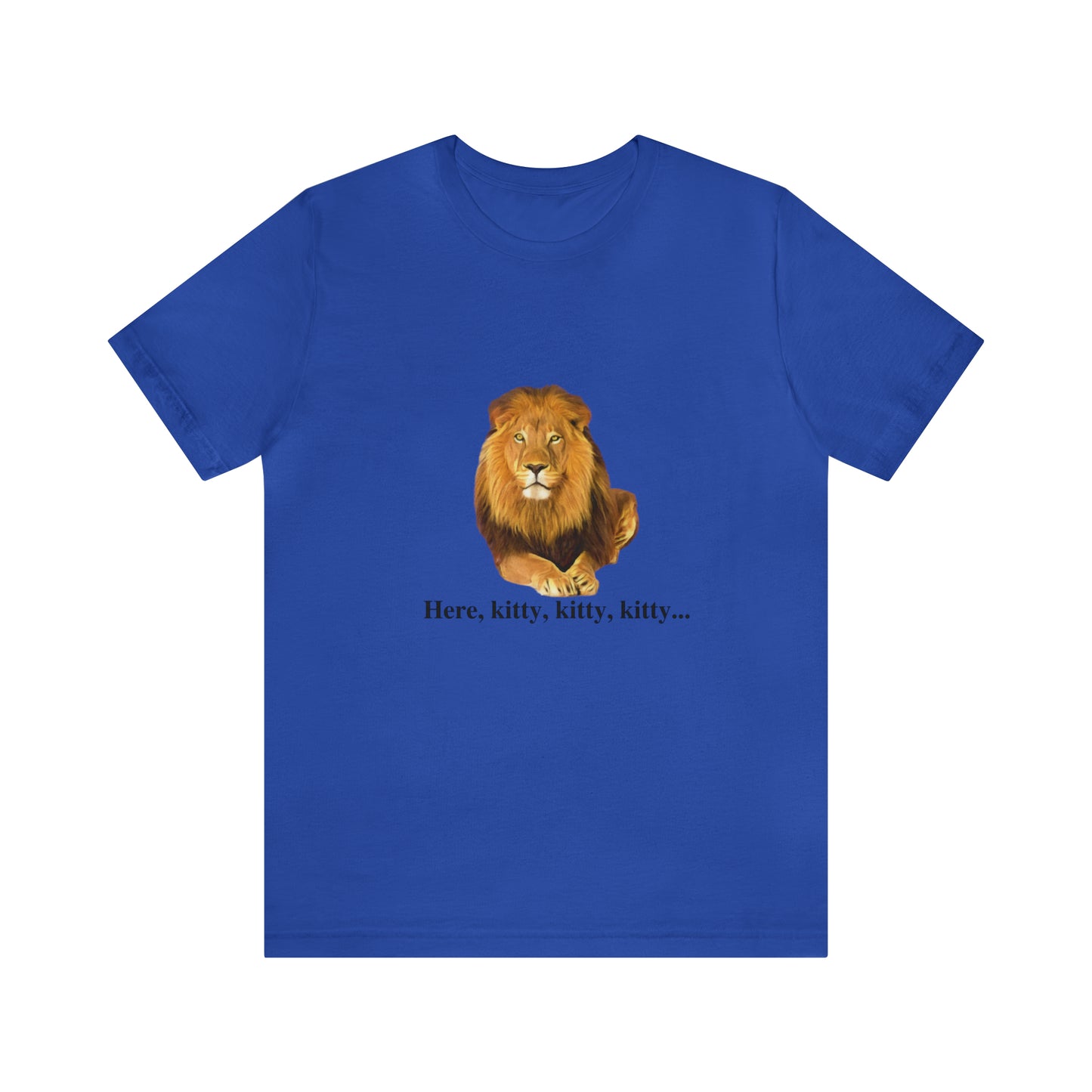 Unisex Lion Big Cats Short Sleeve Tee