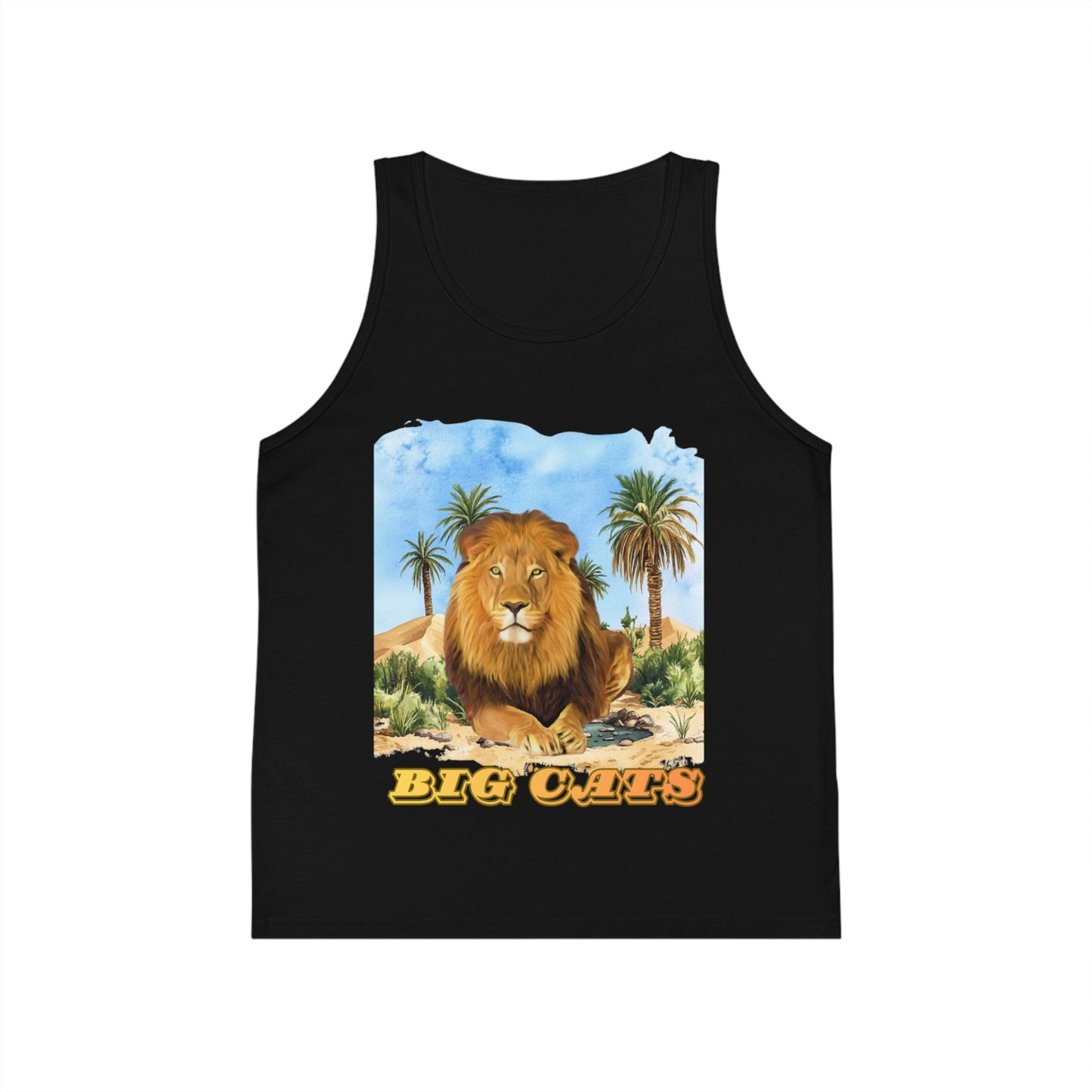 Boy's Lion Big Cats Jersey Tank Top