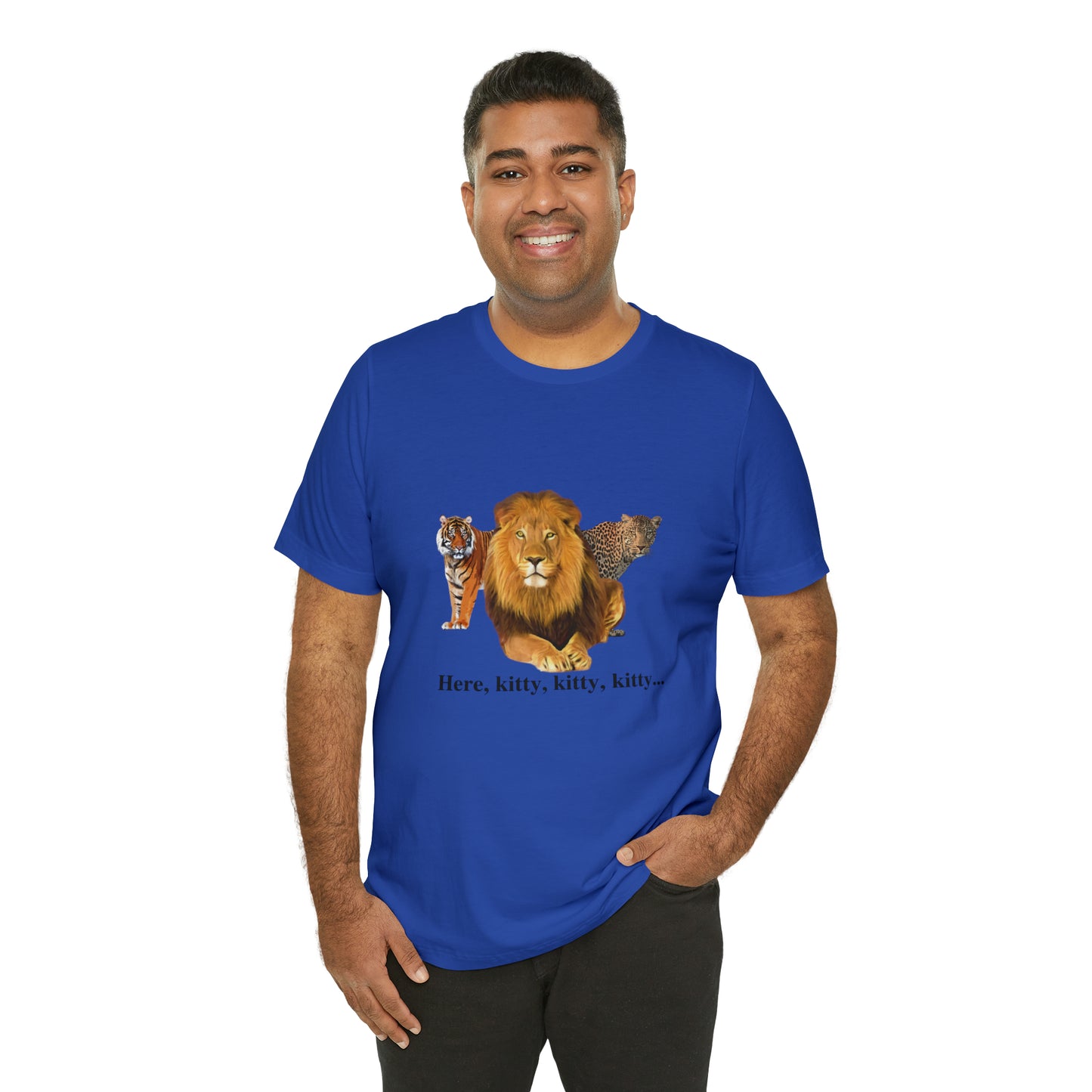 Unisex Big Cats Lion Short Sleeve Tee