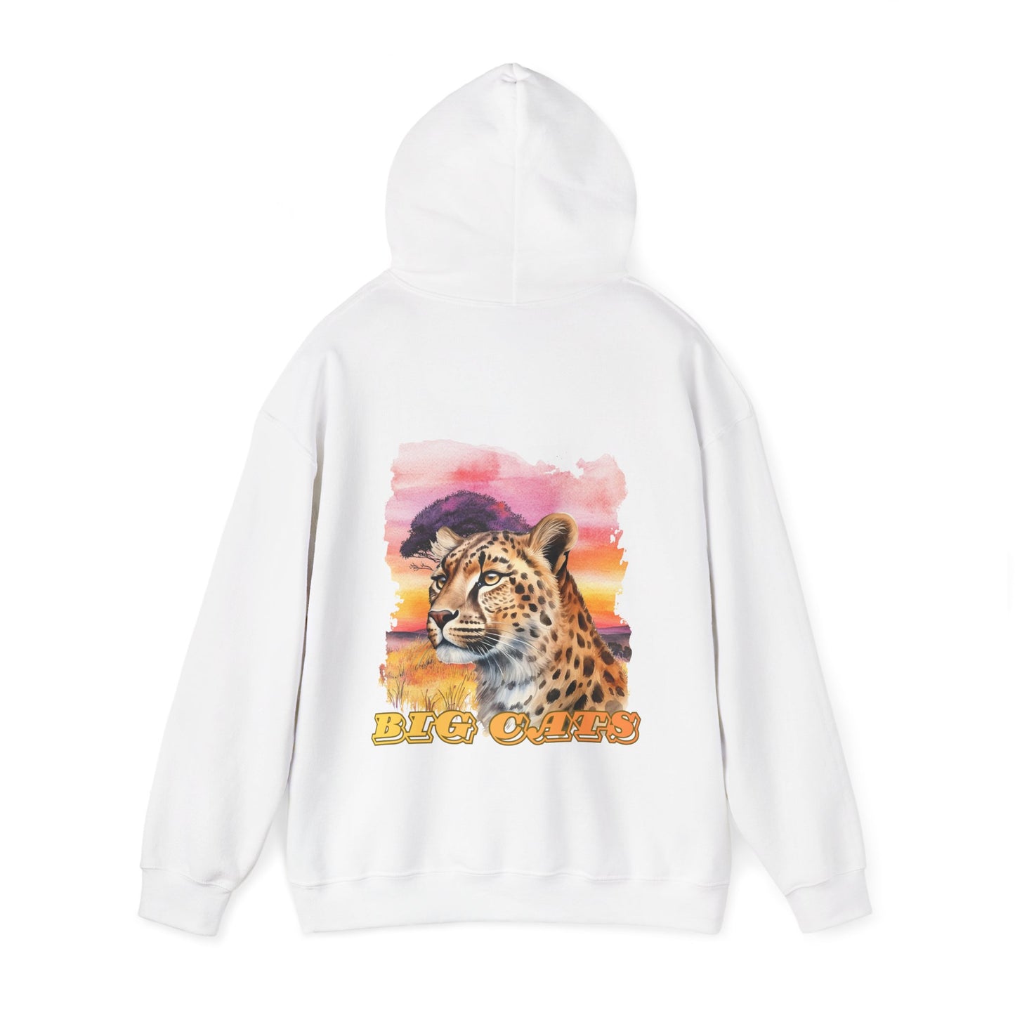 Women's Cheetah Big Cats Sunset Hoodie