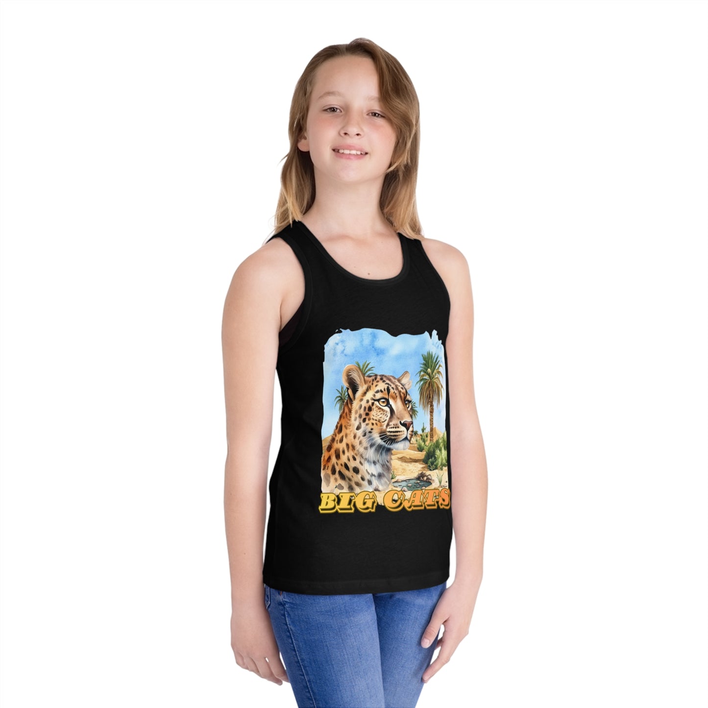 Kid's Vintage Big Cats Cheetah Tank Top