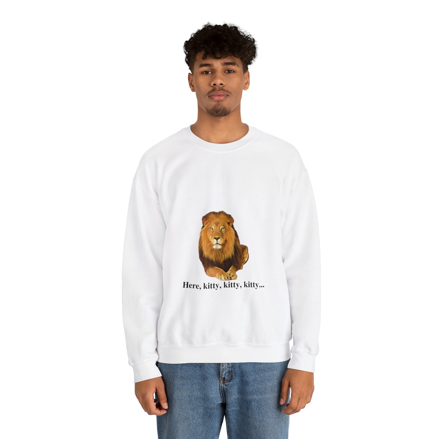 Unisex Lion Big Cats Crewneck Sweatshirt