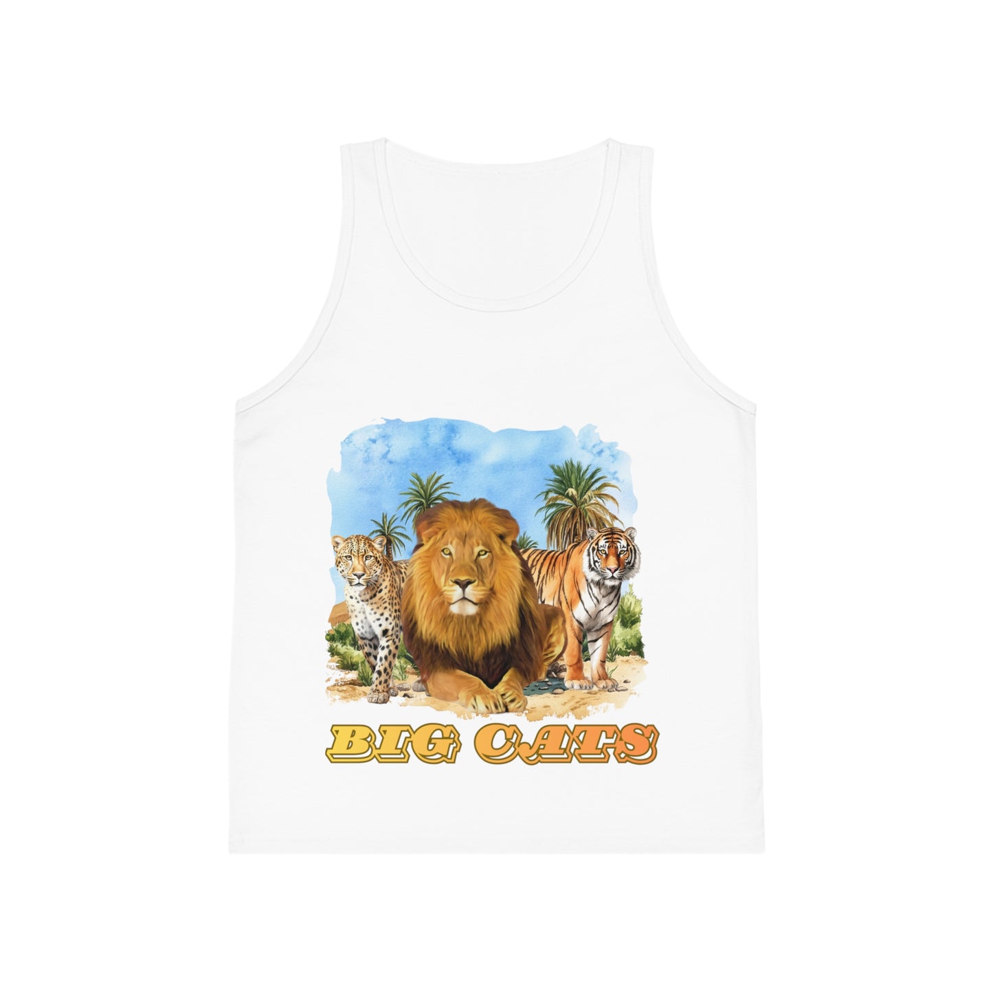 Boys Big Cats Trio Tank Top - Cheetah, Lion, & Tiger