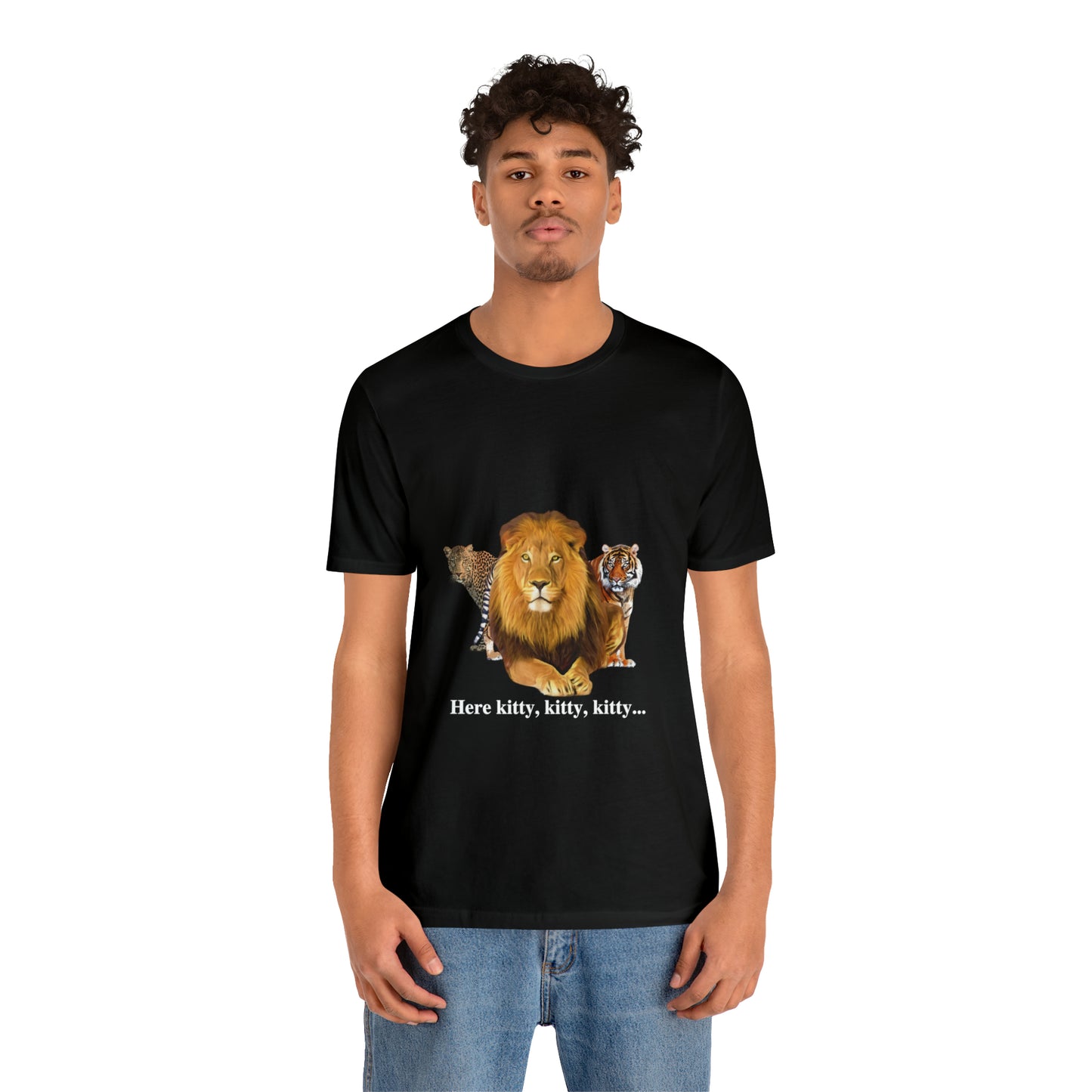 Unisex Big Cats Lion Short Sleeve Tee